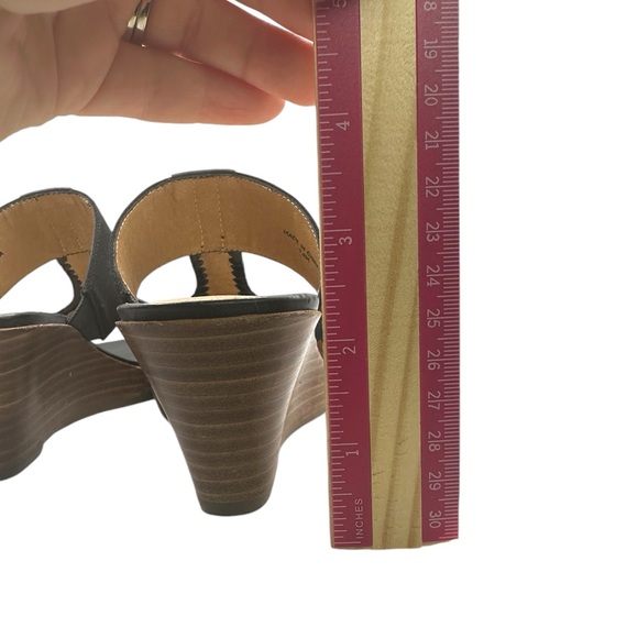 Jack Rogers Nora Wedge Sandal Black Women's Size 7.5 EUC - Picture 9 of 11